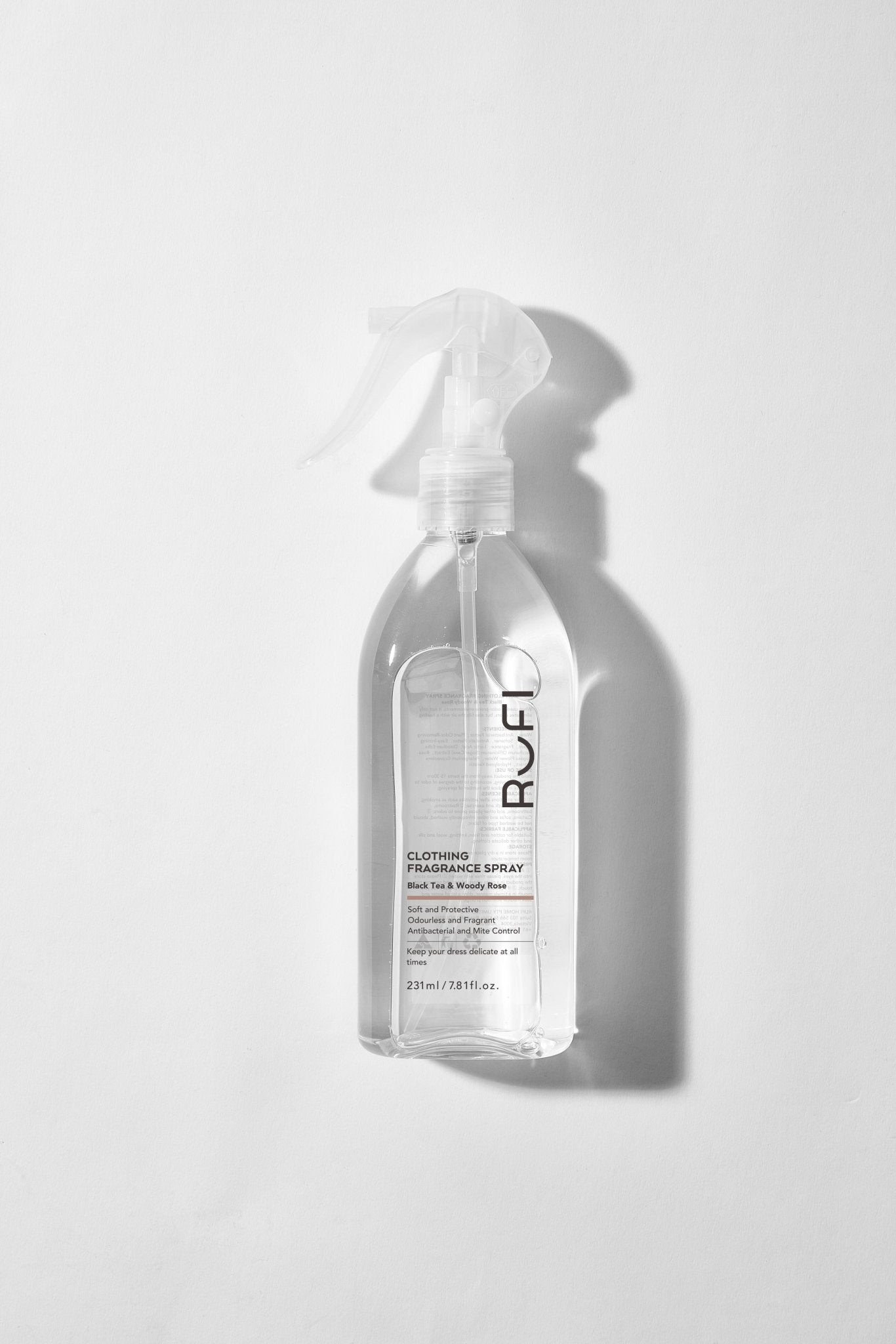 RUFI Clothing Fragrance Spray (Black Tea & Woody Rose) 231ML - Rufi Eco Store