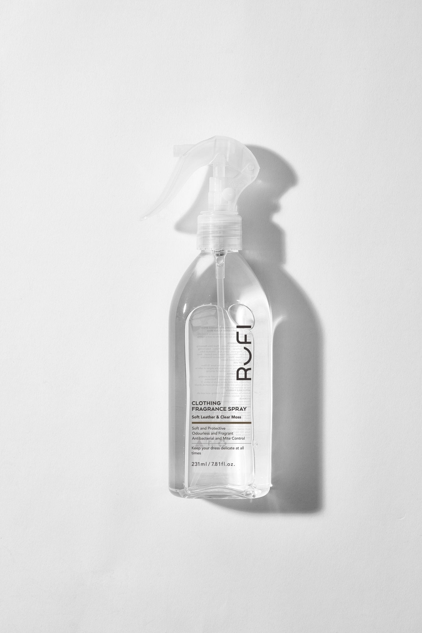 RUFI Clothing Fragrance Spray (Soft Leather & Clear Moss) 231ML - Rufi Eco Store